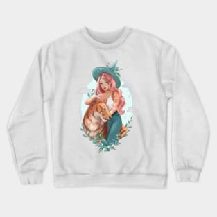 Girl and her Tiger Crewneck Sweatshirt